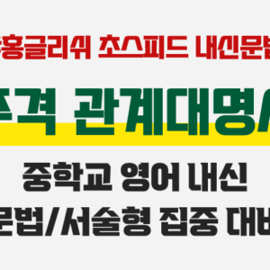 중학교 내신문법 - 주격 관계대명사